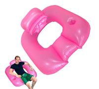Matelas Gonflable de Piscine Lit Relaxant avec Dossier Radeau Carré