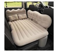 Matelas gonflable de voiture pour Nissan Navara, lit de voyage floqué en PVC épais avec 2 coussins et sac de transport pour camping et randonnée, A/beige