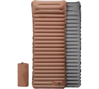 Matelas gonflable d'extérieur avec oreiller ultra léger et épais - Pompe d'épissure - Camping - Voyage - Coussin de lit intégré - Matelas essentiel pour le camping - Coussinets pour lit de bébé