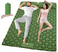 Matelas gonflable Double de Camping en plein air, coussin de couchage Extra large, lit pliant ultraléger, tapis de couchage pour voiture, tapis de voyage T2312 Bleu royal
