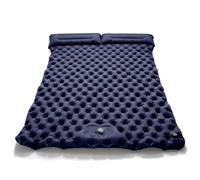 Matelas gonflable Double de Camping en plein air, coussin de couchage Extra large, lit pliant ultraléger, tapis de couchage pour voiture, tapis de voyage Royal blue