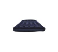 Matelas Gonflable Double Gonflage Facil Floqué 191x137x28 cm avec Pompe