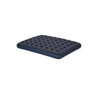 Outsunny Matelas Gonflable 2 Personnes Matelas pneumatique avec Pompe à Main intégrée, Surface floquée, pour Camping, Voyage - 203L x 152l x 22H cm, Bleu