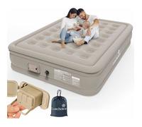 Matelas gonflable électrique 2 personnes - TWINBIRD - Auto-gonflable - Pompe portable amovible - 196 x 150 x 36 cm