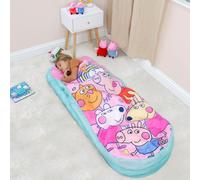 Character World Peppa Pig and Friends ReadyBed Lit Gonflable pour Enfants et Sac de Couchage avec Pompe | Matelas de Voyage pour soirées Pyjama, Camping ou Usage Domestique, Rose