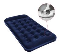 Matelas Gonflable Floque Venture Twin + Pompe A Pied - 1 Place