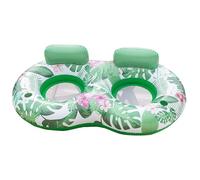 Matelas gonflable gonflable en PVC pour piscine pour adultes - Hamac aquatique confortable pour fêtes de jardin, plage, parc d'attractions et voyages