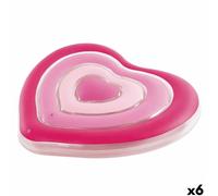 Matelas Gonflable Intex Coeur 135 x 155 x 25 cm Rose [6 Unités]