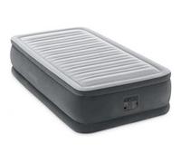 Matelas gonflable Intex - Comfort Plush Elevated - 1 personne - 99x191x46 cm (LxLxH) - Gris - Motopompe intégrée Gris clair G