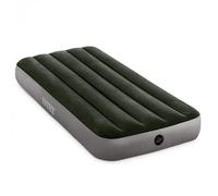 Matelas gonflable - Intex Downy - 1 personne - 76x191x25 cm (LxLxH) - Vert - Avec pompe à pied intégrée