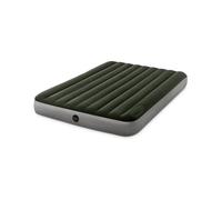 Matelas gonflable Intex Downy + gonfleur a pied intégré - 2 places large
