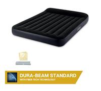 Matelas gonflable Intex - Pillow Rest Classic - 2 personnes - 152x203x25 cm (LxLxH) - Bleu - Motopompe intégrée