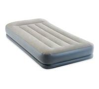 Matelas gonflable Intex - Pillow Rest Mid-Rise - 1 personne - 99x191x30 cm (LxLxH) - Gris - Motopompe intégrée Gris G