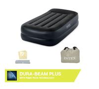 Matelas gonflable Intex - Pillow Rest Raised - 1 personne - 99x191x42 cm (LxLxH) - Noir - Motopompe intégrée