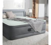 Matelas gonflable Intex - PremAire I - 2 personnes - 152x203x46 cm (LxLxH) - Gris - Motopompe intégrée Gris G