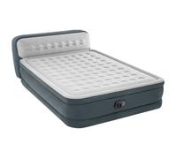 Matelas gonflable - INTEX - Ultra Plush Headboard - 152x203 cm - Pompe électrique - Gris