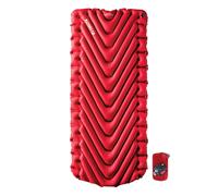 Matelas gonflable isolant Klymit Static V Luxe pour camping, randonn e l g re et sac dos, matelas pneumatique pour temps froid, rouge