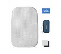 Matelas gonflable double - Kingcamp - Gris - Sac de transport inclus - 198 x 130 cm Gris