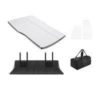 Matelas Gonflable Matelas de Camping Convient pour Model Y 2021 - 2025, en éponge à mémoire de forme, lit de voyage pour voiture, Portable, Camping en plein air Matelas Voiture(Black lengthening)