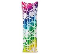 Matelas gonflable motif fleuri - Multicolore - 183 x 69 cm Bleu G