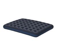 Outsunny Matelas Gonflable 2 Personnes Matelas pneumatique avec Pompe à Main intégrée, Surface floquée, pour Camping, Voyage - 203L x 152l x 22H cm, Bleu