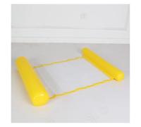 Matelas Gonflable Piscine Adultes Canapé-lit Flottant Pliable À Double Usage avec Dossier Filet pour Piscine(Yellow)