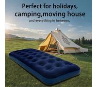 Matelas gonflable portatif et pliable - matelas pneumatique de camping confortable, équipement de camping excellent, essentiel pour la maison et les voyages 1 piècePolychlorures de vinyle
