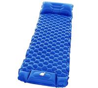 Matelas gonflable pour camping avec pompe à pied intégrée - Solution de couchage confortable pour les invités d'une nuit et les voyages en plein air, gonflage facile