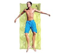Matelas gonflable - Pour piscine - En maille - Pour adultes - Base en maille PVC épaisse - Portable - Pliable - Pour l'été - Motif à carreaux - Multicolore - 1 paquet d'accessoires design