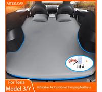 Matelas Gonflable pour Tesla Model 3 Model Y 2017-2026, Tissu Spécial en Suédine, Lit de Voyage Gonflable pour Voiture, Idéal pour le Camping en Plein Air