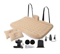 Matelas gonflable pour voiture - Lit gonflable pour camping avec pompe | Matelas de voyage pour siège arrière, lit portable pour dormir dans la voiture, solution de repos pour aventures en voiture