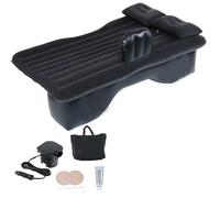 Matelas Gonflable pour Voiture, Matelas Gonflable pour siège pour arrière, Couchage et Repos en Camping(Black Set with Pump)
