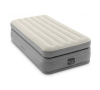 Intex Matelas gonflable Prime Comfort 64162ND Pompe électrique intégrée 99x191x51 cm Beige/Marron