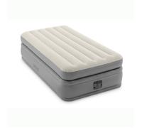 Matelas Gonflable Prime Confort Fiber Tech 1 Place - Intex Blanc