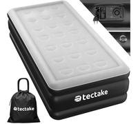 Matelas gonflable - TECTAKE - Matelas pneumatique AIRDREAMS en PVC avec pompe électrique 200 x 101 x 44 cm - Noir/Blanc