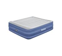 Bestway Matelas gonflable TriTech King – Pompe intégrée, 203 x 193 x 56 cm – Gris clair