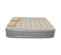 Matelas Gonflable Twin Avec Pompe Intégrée Matelas De Sol Pneumatique | Lit Gonflable Avec Pompe Intégrée Gonflage Pliable Automatique Maison Salon Chambre D'Camping Tente En Ex Double couche grise
