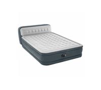 Matelas gonflable - Ultra Plush - 2 personnes - 152x236x86 cm (LxLxH) - Gris - Avec tête de lit - Motopompe intégrée