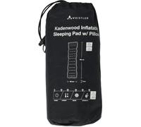 Whistler Matelas gonflable Kadenwood Nylon robuste Oreiller intégré Noir 190x59x6 cm