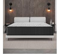 Matelas haut de gamme COSMOS - 160x200 cm - 32 cm - 7 zones de confort - Mousse mémoire adaptative - Latex