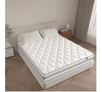 Matelas HOMAVO - 180x200cm, 25cm - Ressorts ensachés - H3/H4 Réversible - 7 Zones - Soutien Confort & Santé du Dos - Certifié OEKO
