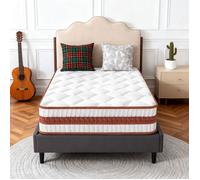 Matelas Hybride 90x190 | Mémoire de Forme + Ressorts Ensachés | 25cm Ép| Oeko-TEX® |Respirant & Doux pour la Peau | Support Parfait