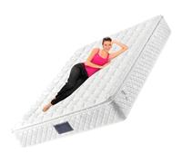 Matelas hybride à ressorts,avec noyau à ressorts ensachés et mousse ondulée,matelas de sommeil profond de la collection Hôtel pour des nuits fraîches,matelas en mousse froide 7 zones,55.12 * 78.74in
