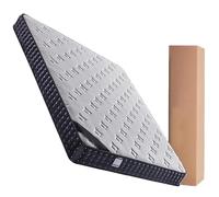 Matelas hybride avec mousse respirante et ressorts ensachés, fermeté moyenne, soutien des bords, isolation des mouvements, 22 cm