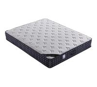 Matelas hybride dans une boîte - Mousse à mémoire de forme et ressorts ensachés pour soulager la pression, confort moyennement ferme, compressé pour une expédition facile, hauteur 20 cm