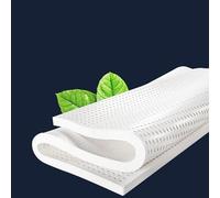 Matelas hybride en latex naturel respectueux de l'environnement, 5 cm d'épaisseur moyennement doux, tatami pliable, 200 x 200 cm, soutien confortable pour un meilleur sommeil et relaxation