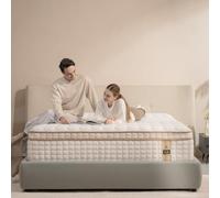 Matelas hybride en mousse à mémoire de forme de 30,5 cm pour grand lit, avec ressort ensaché individuel pour l'isolation des mouvements, un sommeil silencieux, un soutien lombaire et un soulagement de