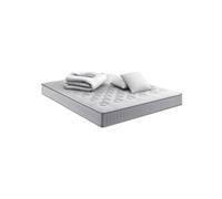 Matelas INITIAL 140x190 - SIMMONS - ressorts ensachés, ferme, H23 + 2 OREILLERS + COUETTE
