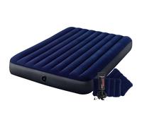 Matelas Intex Downy Classic Fiber Tech 2 places + gonfleur manuel Multicolore