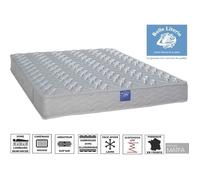 Matelas Ressort Intimité 21cm - AMELINE BELLE LITERIE - 140x190 - Soutien Ferme - Zone Lombaire Renforcée